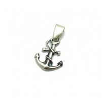 PE001171 Sterling silver pendant solid 925 Anchor Empress